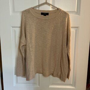 NEW Forever 21 Ladies Peach Crew Neck Long Sleeve Knit Sweater Size S